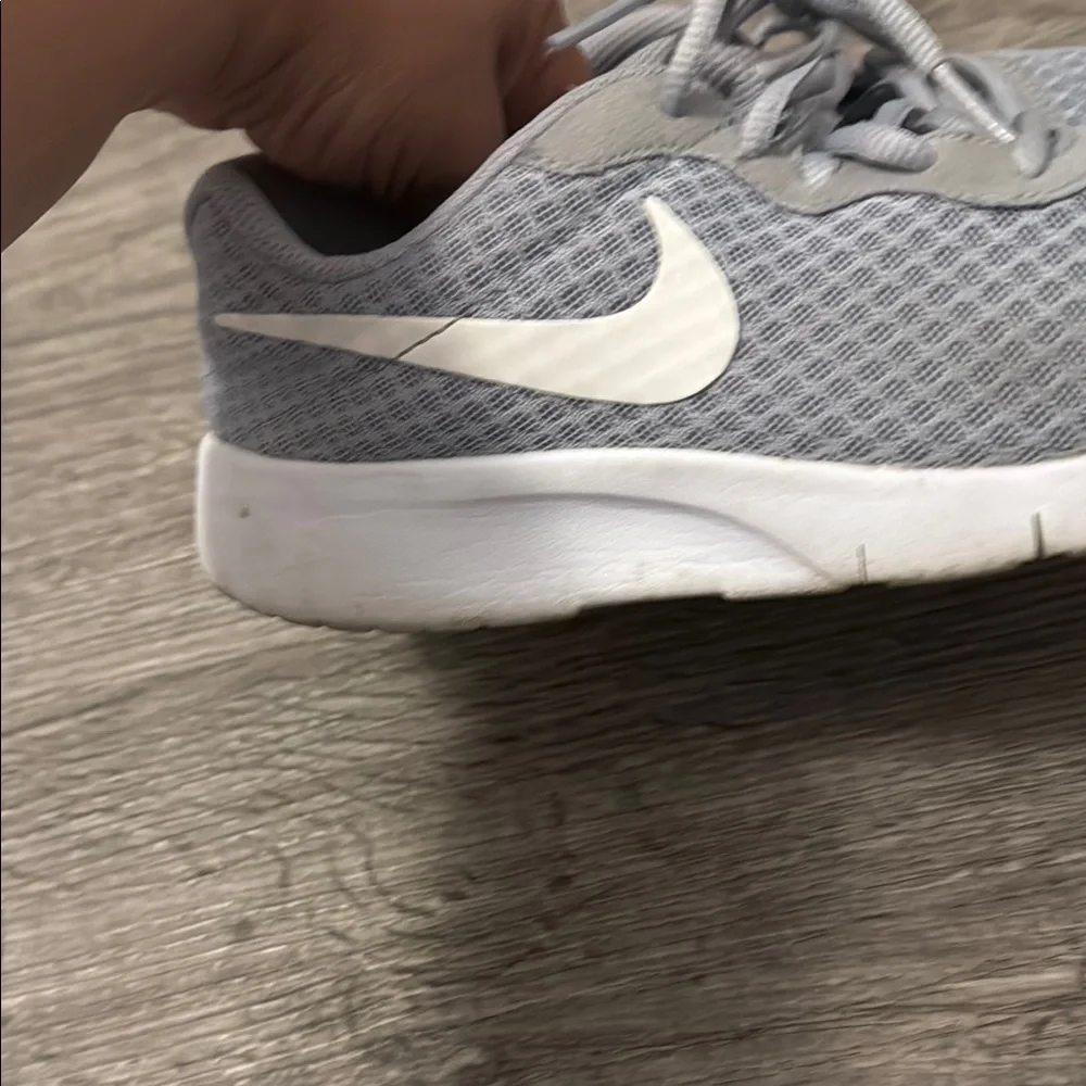 Nike Gray and White Sleek Mesh Sneakers